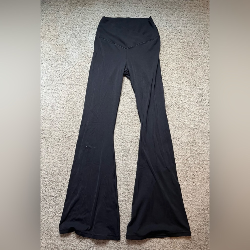 Aerie offline cross high waist flare legging, black, medium